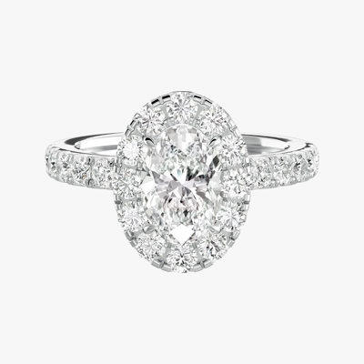Fidelity Oval Diamond Wedding Ring (0.90 ct)